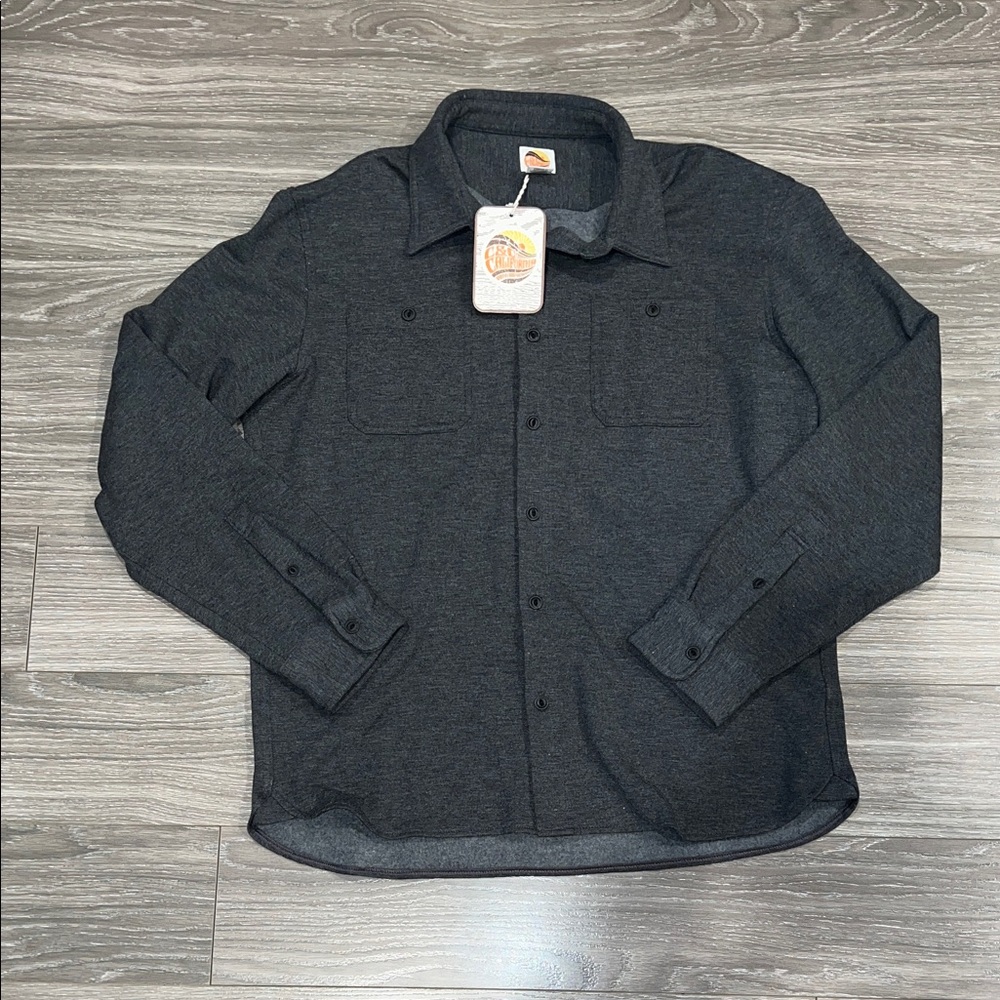 C&C California Dark Gray Button-Up Shirt